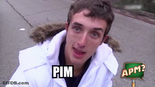 Man In White Jacket With Pim On Chest GIF