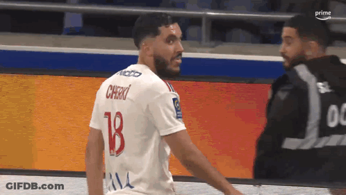 Man In White Jersey Number 18 GIF