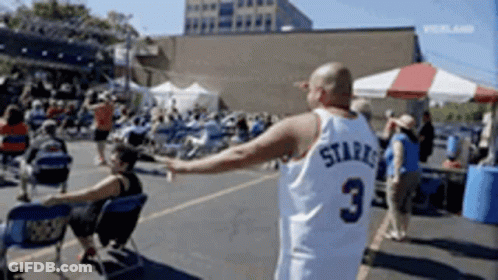 Man In White Jersey Number 3 GIF