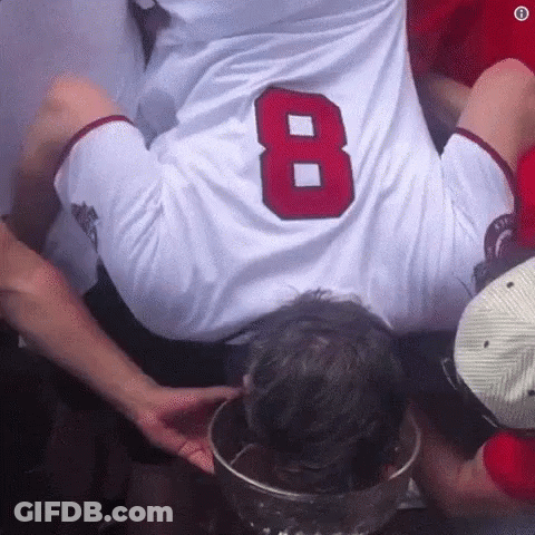Man In White Jersey Number 8 GIF