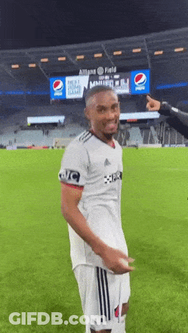 Man In White Jersey With Allianz GIF
