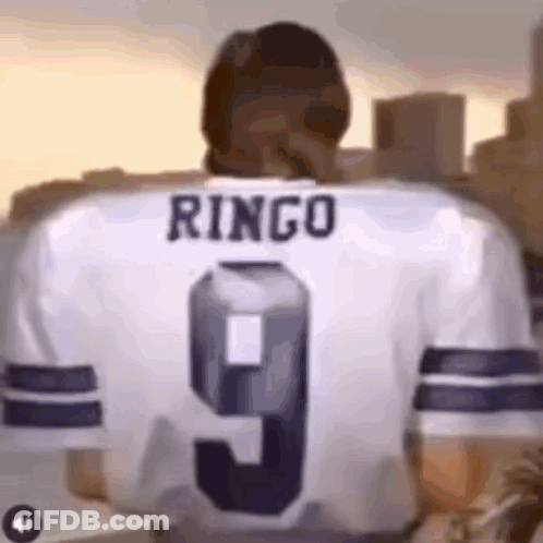 Man In White Jersey With Ringo GIF