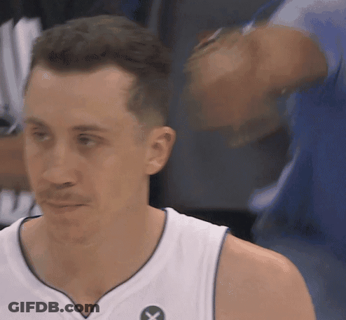 Man In White Jersey With X GIF