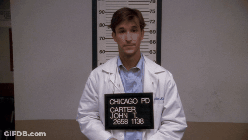Man In White Lab Coat Chicago PD Carter John L Mugshot GIF