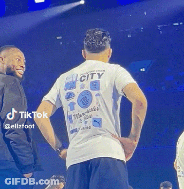Man In White Manchester City Shirt GIF