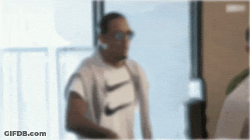Man In White Nike Shirt And Sunglasses GIF