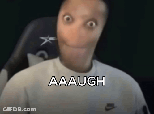Man In White Nike Shirt Says Aaaug GIF