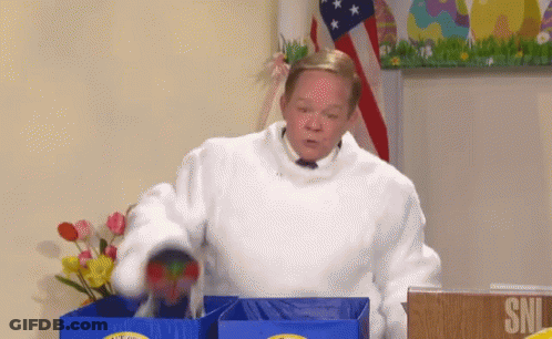 Man In White Robe At SNL Podium GIF