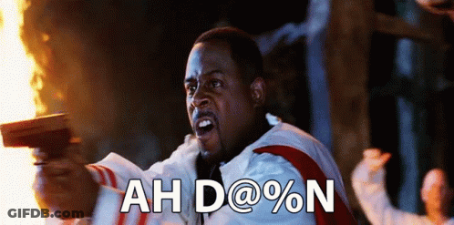 Man In White Robe Holding Gun Saying Ah D@%n GIF