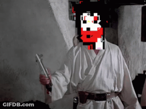 Man In White Robe Holding Sword GIF