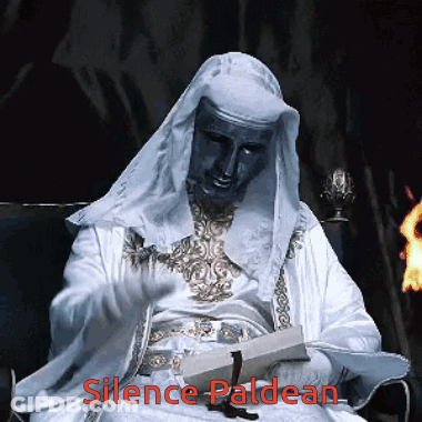 Man In White Robe Reading Book With Silence Paldean GIF