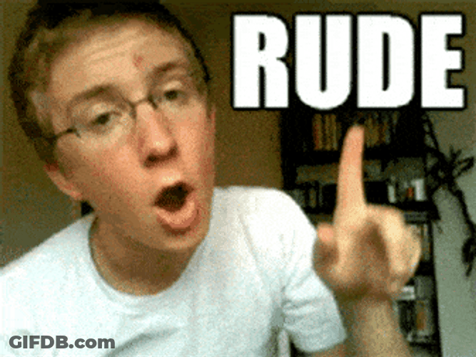 Man In White Rude GIF