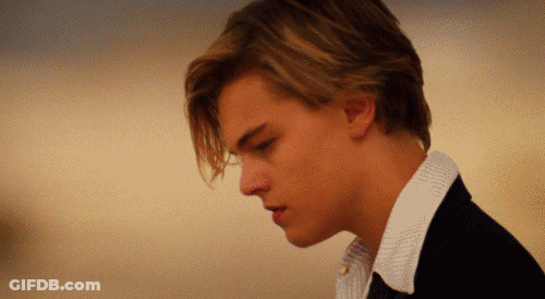 Man In White Shirt And Black Jacket Close Up GIF