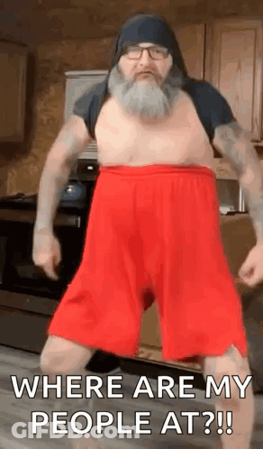 Man In White Shirt And Black Shorts With Imgflip.com GIF