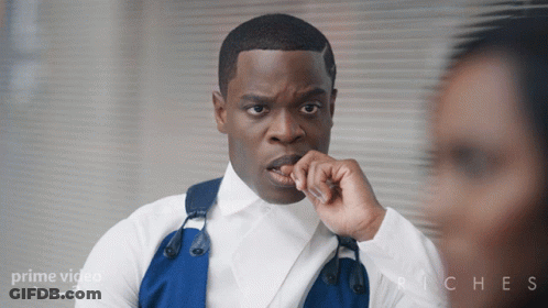Man In White Shirt And Blue Vest GIF