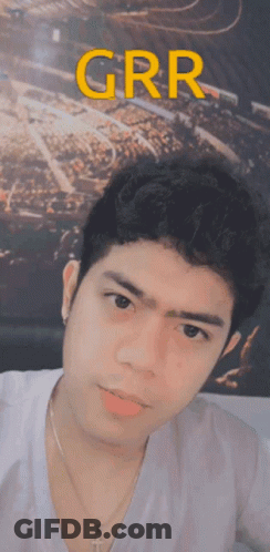 Man In White Shirt And Cross Necklace Grr GIF