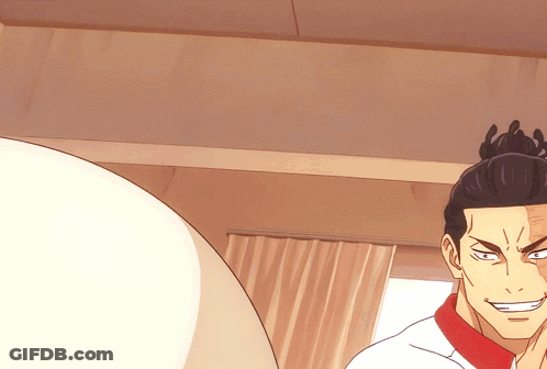Man In White Shirt And Red Collar Smiling GIF