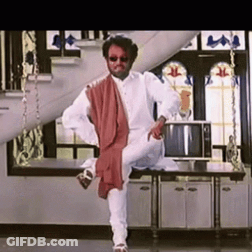 Man In White Shirt And Red Scarf Dancing GIF