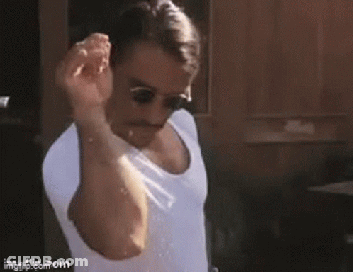 Man In White Shirt And Sunglasses With Ravenclaw Tattoo GIF