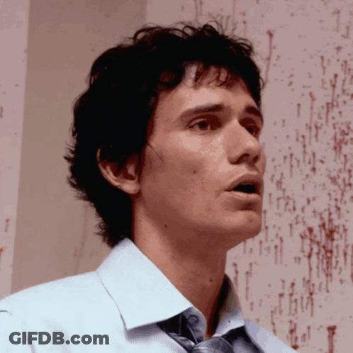Man In White Shirt And Tie Close-Up GIF