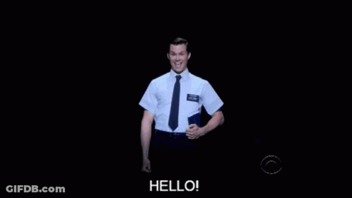 Man In White Shirt And Tie Holding Book Saying A Man GIF