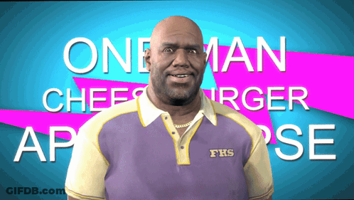 Man In White Shirt And Tie Holding Cardboard Box Over Head GIF