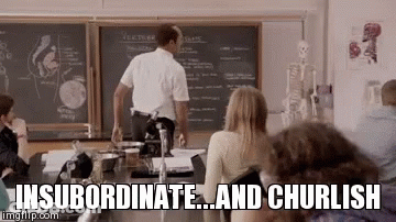 Man In White Shirt And Tie Holding Clipboard GIF