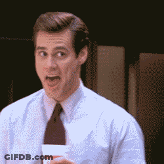 Man In White Shirt And Tie Holding Cup GIF