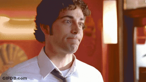 Man In White Shirt And Tie Making Silly Face GIF