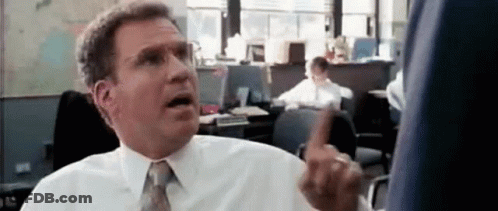 Man In White Shirt And Tie Pointing GIF