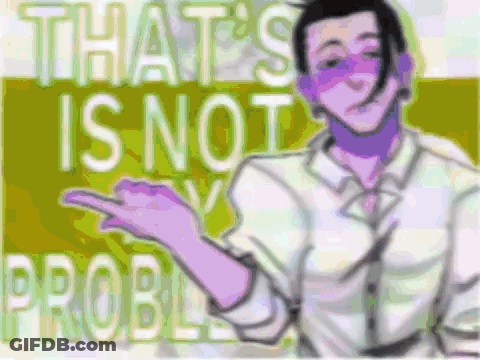 Man In White Shirt And Tie Pointing That's Not A Problem GIF