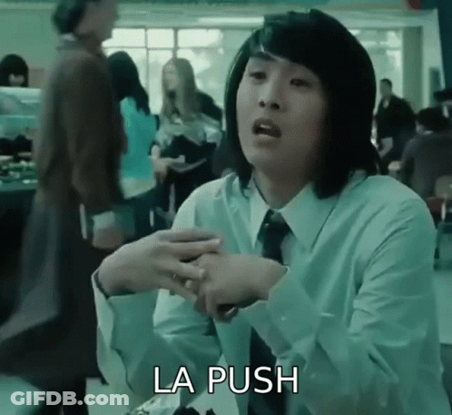 Man In White Shirt And Tie Saying La Push GIF