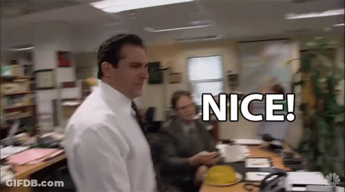 Man In White Shirt And Tie Saying Nice GIF