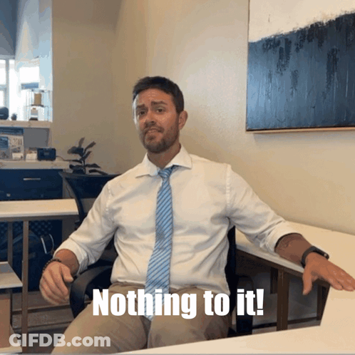 Man In White Shirt And Tie Saying Nothing To It GIF