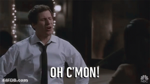 Man In White Shirt And Tie Saying Oh C Mon GIF