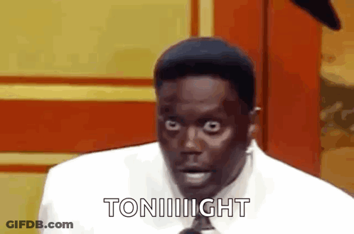 Man In White Shirt And Tie Saying Tonight GIF