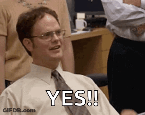 Man In White Shirt And Tie Smiling Saying Yes GIF