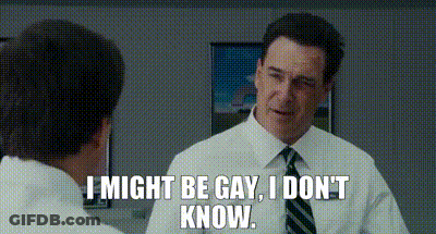 Man In White Shirt And Tie Talking To Another Man In Office GIF