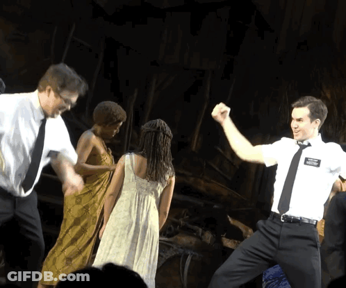 Man In White Shirt And Tie With Mormon Name Tag GIF