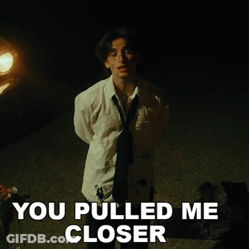 Man In White Shirt And Tie You Pulled Me Closer GIF