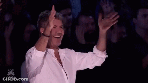 Man In White Shirt Applauding GIF