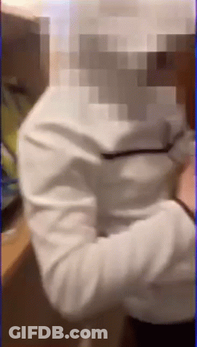 Man In White Shirt Arm Around Another Man GIF