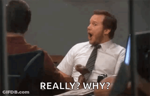 Man In White Shirt Asking Why GIF