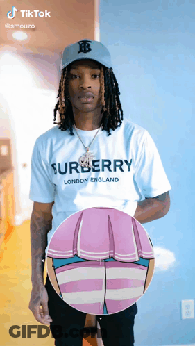 Man In White Shirt Burberry London England GIF