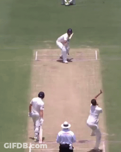 Man In White Shirt Catching Ball In Front Of Magi Sign GIF