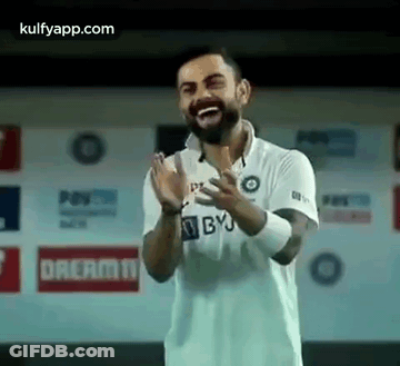 Man In White Shirt Clapping GIF