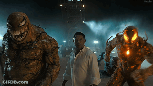 Man In White Shirt Confronting Two Monsters Kepler GIF