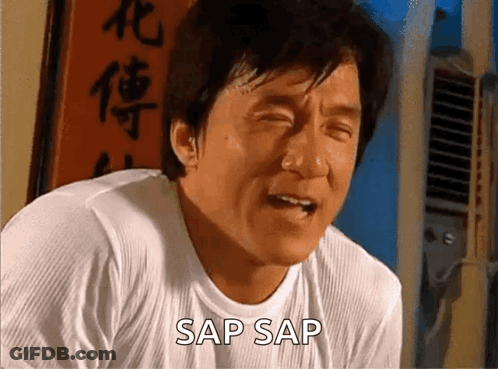 Man In White Shirt Crying Sap Sap GIF
