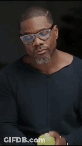 Man In White Shirt Dancing At Microphone GIF
