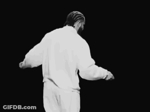 Man In White Shirt Dancing Black And White GIF